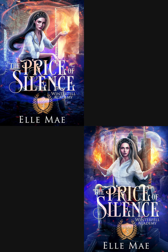 Book covers for Winterfell Academy series 4&5 by Elle Mae